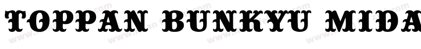 Toppan Bunkyu Midash字体转换
